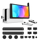 TNP Schutz-Set für Nintendo Switch, Staubschutz Set mit Displayschutzfolie Glas...