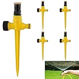 CLDURHGE Sprühregner 5er Set Garten, Sprinkler, mit Erdspieß Garten Sprinkler...