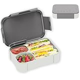 XJIANFU Brotdose Kinder mit Fächern,900ml Auslaufsichere Bento-Box,...