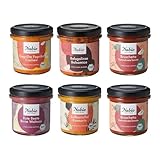 NABIO 6er Box Mediterrane Bio-Aufstriche | 100% Vegan | Cremige Brotaufstriche & Dips |...