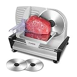 FOHERE Allesschneider Elektrischer, Brotschneidemaschine mit einstellbare...