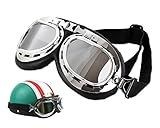ds. distinctive style Motorradbrille Retro Cosplay Schutzbrille Motorrad Vintage...