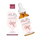 ALP NUTRITION Eisen Tropfen 30ml, Eisen hochdosiert Vitamin B12 Folsäure - Gut...