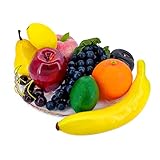 Lorigun Künstliche Früchte zur Dekoration gefälschte Früchte Requisiten, 10...