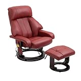 Mingone Massagesessel 360° Drehbar Verstellbarer TV Sessel mit Heizfunktion Fernsehsessel...