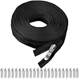 Endlosreißverschluss mit 20 Zipper, 10m Reißverschluss Meterware, #3 Nylon...