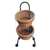 FDR 2 Tier/3 -Tier -supermarkt -Display -Rack Mit Wheel Metal Haushalt Obstplattenschale...
