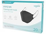 EUROPAPA® 40x FFP2 Fisch-Form Schwarz Masken Atemschutzmaske Staubschutzmasken hygienisch...