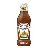 Heinz Curry Gewürz Ketchup Delikat – Curryketchup in der Kopfsteherflasche...