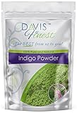 Davis Finest Indigo Pulver Haarfarbe Schwarz Reines natürliches...