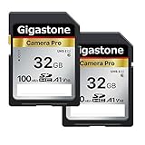 Gigastone SDHC-Speicherkarte, 32 GB, Kamera Pro Serie, 2 Karten, Geschwindigkeit...