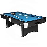 Buckshot Billardtisch 8ft Manhattan - 244x132x80 cm - 8 Fuß Pool Billard - Kugelrücklauf...