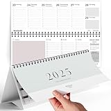 Tischkalender 2025 Quer - Kalender 2025 Tischkalender - Wochenkalender 2025 Tischkalender...