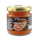 I CORTESI Orangensenfsauce – 120ml – Senfsoße mit Orangenaroma – fruchtig würzige...