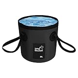 Faltbarer Eimer, Multifunktions Falteimer, 20 L, Outdoor Faltschüssel für...