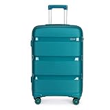 KONO Handgepäck Koffer Trolley 55cm Reisekoffer mit TSA Schloss und 4...