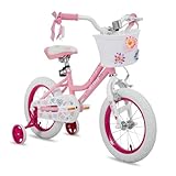 JOYSTAR 18 Zoll Kinderfahrrad für 5 6 7 Jahre alte Mädchen, 18 Zoll Mädchenfahrrad mit...