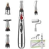 Akupunktur Stift, 5 Kopf Handmassagegerät Akupunktur Meridian Energy Pen Massagegerät...