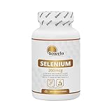 Sowelo - Selen, 200 Selenium Tabletten, Hohe Konzentration 200 mg Natriumselenit in einer...