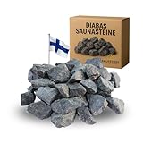 Doubleyou Geovlies & Baustoffe | Saunasteine Premium 5 kg | 50–80 mm DIABAS Mittel |...