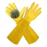 AMFUN Gartenhandschuhe Damen/Herren，atmungsaktive Rosen-Handschuhe mit...