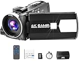 FIREFOTO Videokamera 4K 64MP Camcorder für YouTube, Video Kamera 18X...