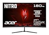 Acer Nitro ED320QR S3 Gaming Monitor 31,5 Zoll (80 cm Bildschirm) Full HD, VA, 180Hz,...