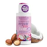 Jean & Len Shampoo Repair Kokosöl & Macadamia in Reisegröße, für...