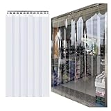 Transparente PVC-Türstreifen, Vinyl-Vorhang für Hundehütte, Gefrierschrank- und...