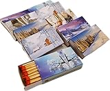 Camino Streichhölzer 10 Schachteln - Zündhölzer 10 cm - 500 lange...