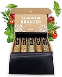TIMBER TASTE® 5 Italienische Kräuter Gewürze Set als besonderes Geschenk für...