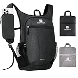 CLANTRILOBITE Wanderrucksack für Damen, Schwarz, ‎20L, Reise-Rucksäcke
