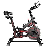 Heimtrainer Fahrrad, bis 150kg Gewicht, 10kg Schwungrad, mit Pulsmesser, LCD...