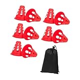 Perfeclan 10pcs Skating Marker -Zapfen Spiele Ausrüstung Vielseitiger Mini -Agility...