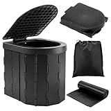 KINSPORY Campingtoilette, Mobile Toilette, Trenntoilette, Tragbare Toilette für Draußen...