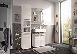 moebel-dich-auf Badezimmer Badmöbel Vail Korpus Viking Oak 3-St., Hochschrank,...