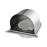 FAZENHUA 1 stück Edelstahl Air Vent Abdeckung 100mm 150mm Wand Air Vent Extrakt Ventil...