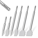 6-teiligs SDS Plus Meißel Set, 250/140mm Fliesenmeißel SDS Plus, Meißel Set für...