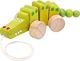 small foot Zieh-Krokodil aus Holz, wackelt beim Hinterherziehen, Ziehtier...