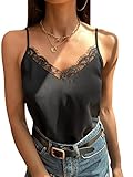 SheIn Damen Blusen Spaghettiträger Top Cami Oberteil verstellbare Träger...