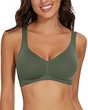 WOWENY Damen BH ohne Bügel Bequemer Seamless BHS trägerverstellbarer Softschalen BH...