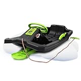 Snow Play Bob - Black Devil, Bob Schnee Snowfun Winter Spaß Schlitten, Lenkrad, Bremse,...