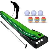 YINGJEE Golf Matte Puttingmatte mit professionelle tragbare Übungs,einhalten...