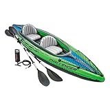 Intex Schlauchboot/aufblasbares Kajak, Grün, 351 x 76 x 38 cm