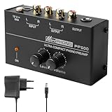 Phono Vorverstärker Plattenspieler, Plattenspieler Schwarz Stereo-Verstärker...