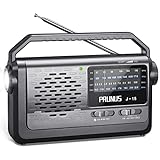 PRUNUS J-15 Kofferradio Weltempfänger Radio UKW/FM/AM/SW, Tragbares Radio...