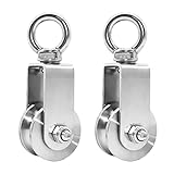 GothicBride 2 Pack 34 mm Umlenkrolle mit Kugellager, 250 kg Tragende Umlenkrolle...