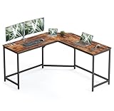 VASAGLE Eckschreibtisch, L-förmiger Computertisch, 149 x 149 x 76 cm, platzsparender...
