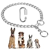 AUAUY Kettenhundkragen, Edelstahl Hundehalskette, Verstellbare Hunde Halsband...