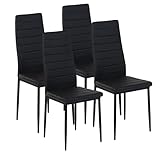 GOKHOMX Esszimmerstühle 4er Set esstisch stühle Mit Hoher Rückenlehne küchenstühle...